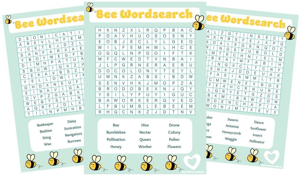 World Bee Day Wordsearch Main